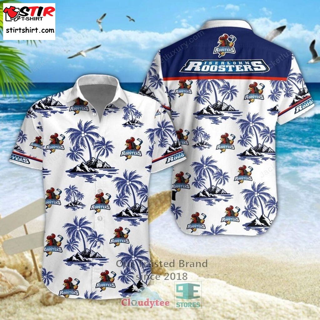 Iserlohn Roosters Island Coconut Hawaiian Shirt, Short  Rooster Top Gun 