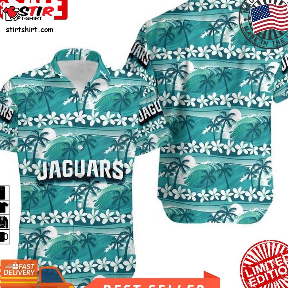 Jacksonville Jaguars Coconut Trees Nfl Gift For Fan Hawaii Shirt And Shorts Summer Collection H97  Jacksonville Jaguars 