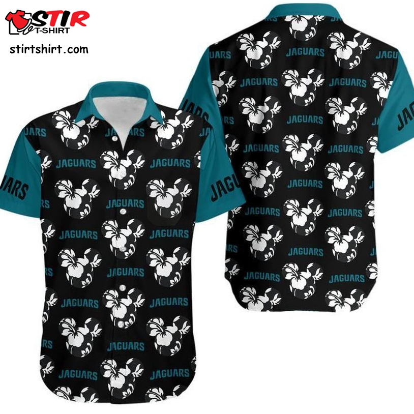 Jacksonville Jaguars Mickey And Flowers Hawaii Shirt And Shorts Summer Collection H97  Jacksonville Jaguars 