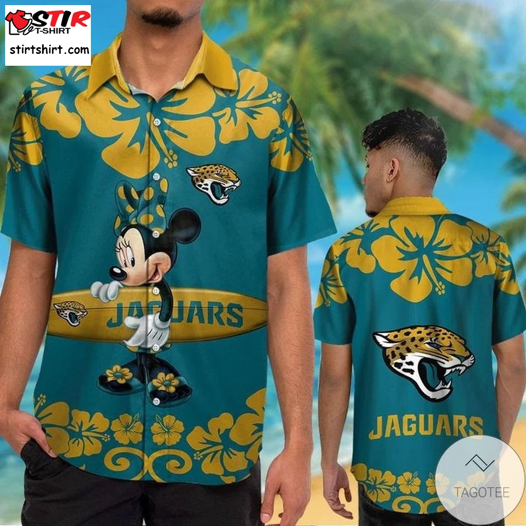 Jacksonville Jaguars  Minnie Mouse Hawaiian Shirt  Jacksonville Jaguars 