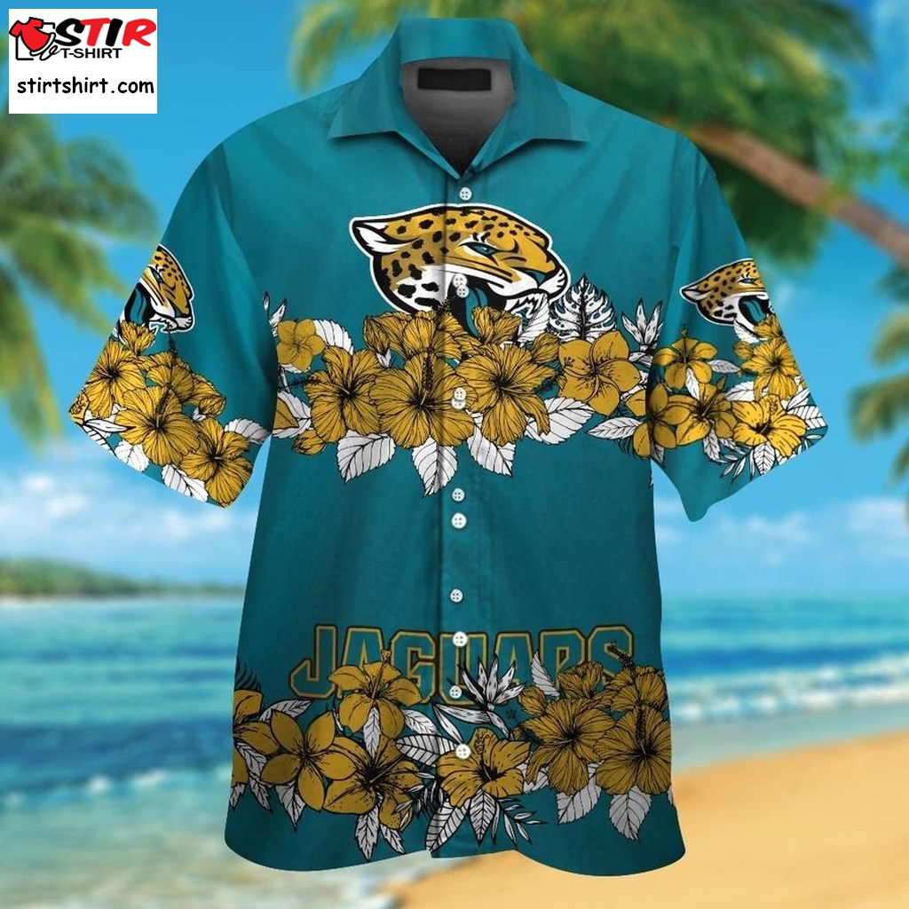 Jacksonville Jaguars Short Sleeve Button Up Tropical Aloha Hawaiian Shirts For Men Women  Jacksonville Jaguars 