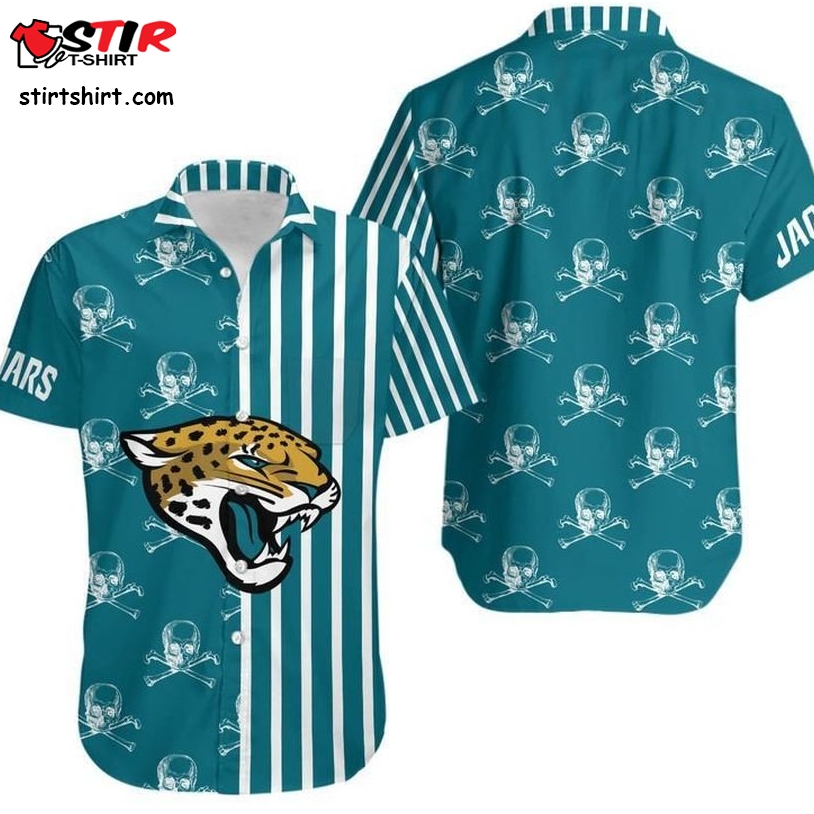 Jacksonville Jaguars Stripes And Skull Hawaii Shirt And Shorts Summer Collection H97  Jacksonville Jaguars 