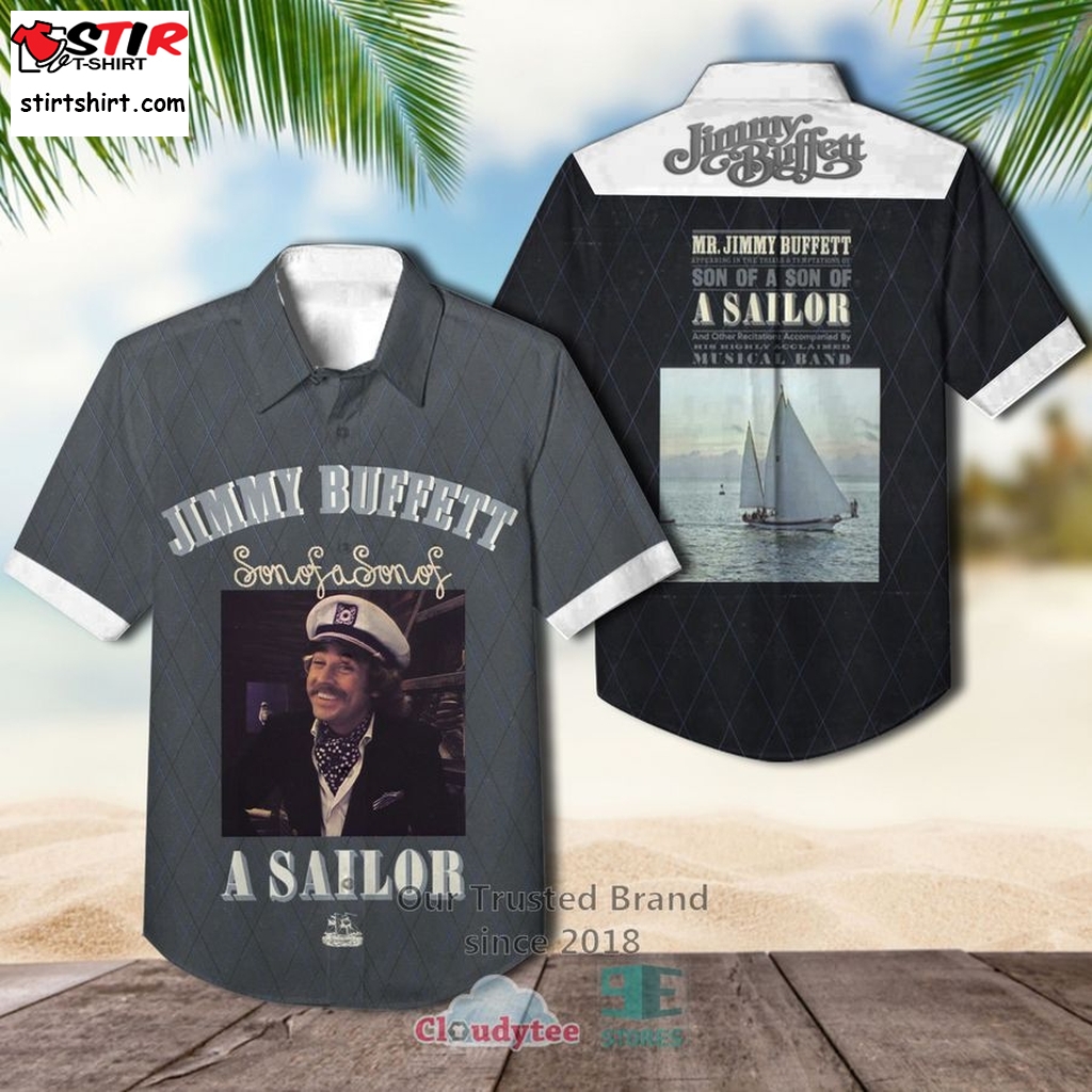 Jimmy Buffett Son Of A Son Of A Sailor Album Hawaiian Shirt    Jimmy Buffett 