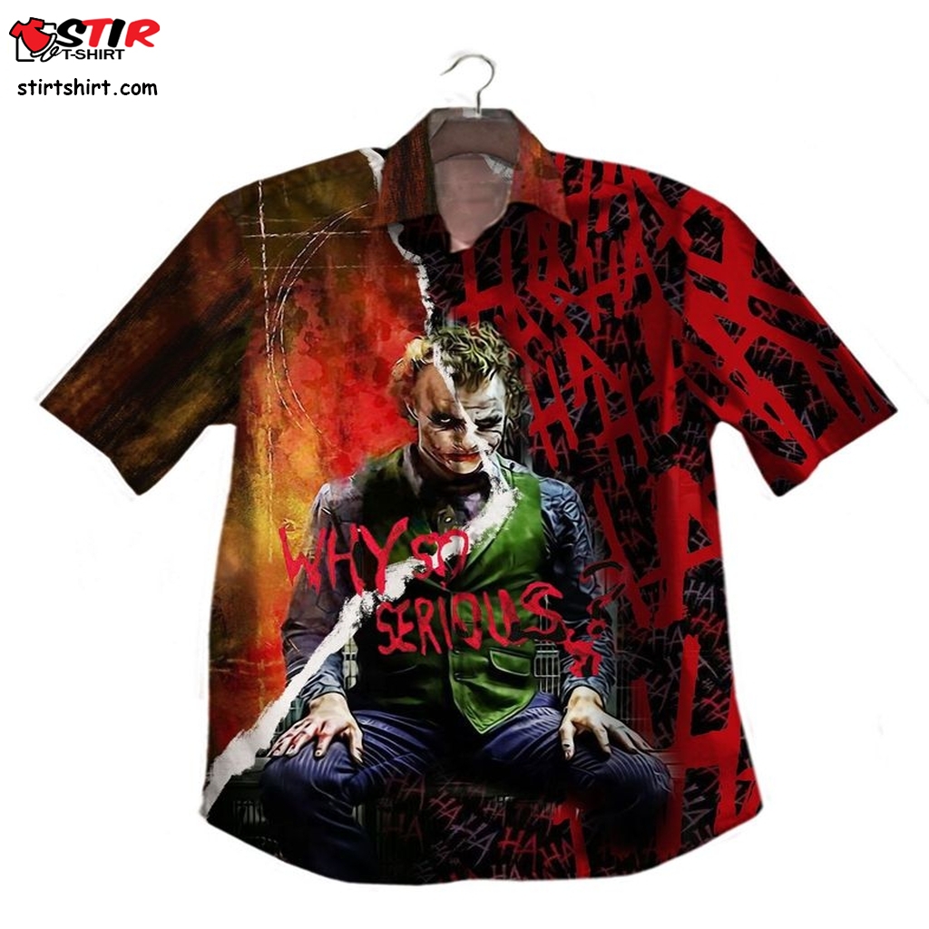 Joker Why So Serious Hawaiian Shirt Button Up Shirt  Costumes With A 
