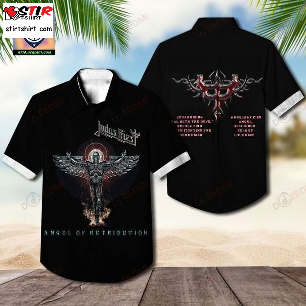 Judas Priest Angel Of Retribution Album Hawaiian Shirt  How To Style Oversized 