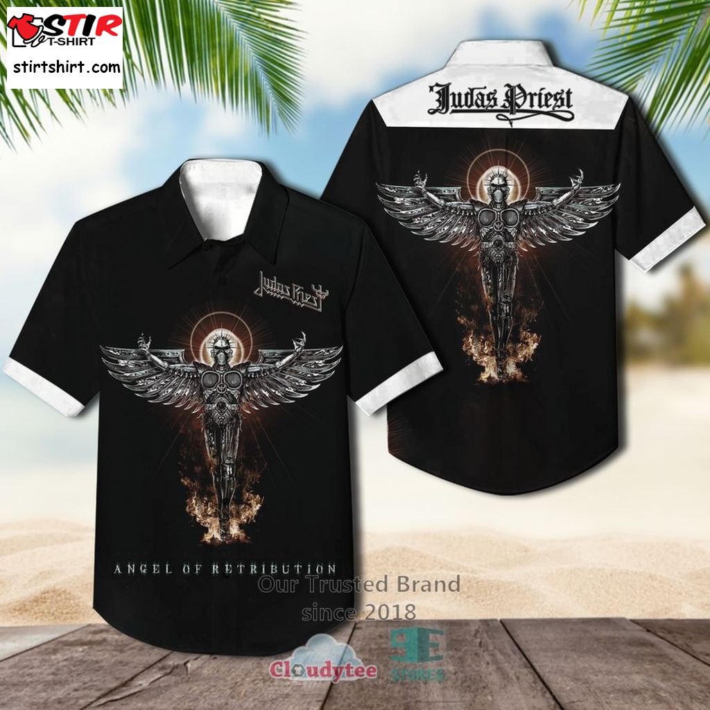 Judas Priest Angel Of Retribution Casual Hawaiian Shirt    How To Style Oversized 
