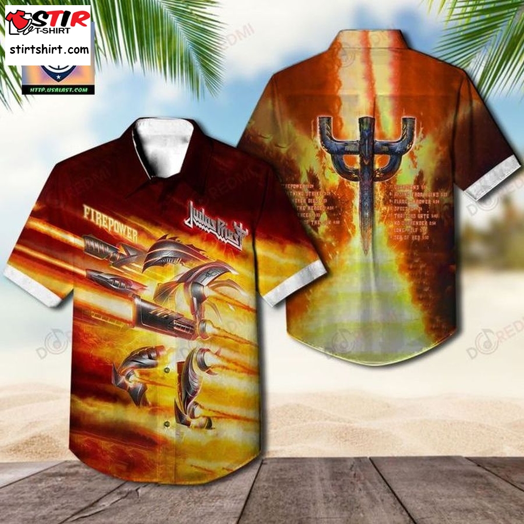 Judas Priest Firepower Album Hawaiian Shirt  How To Style Oversized 