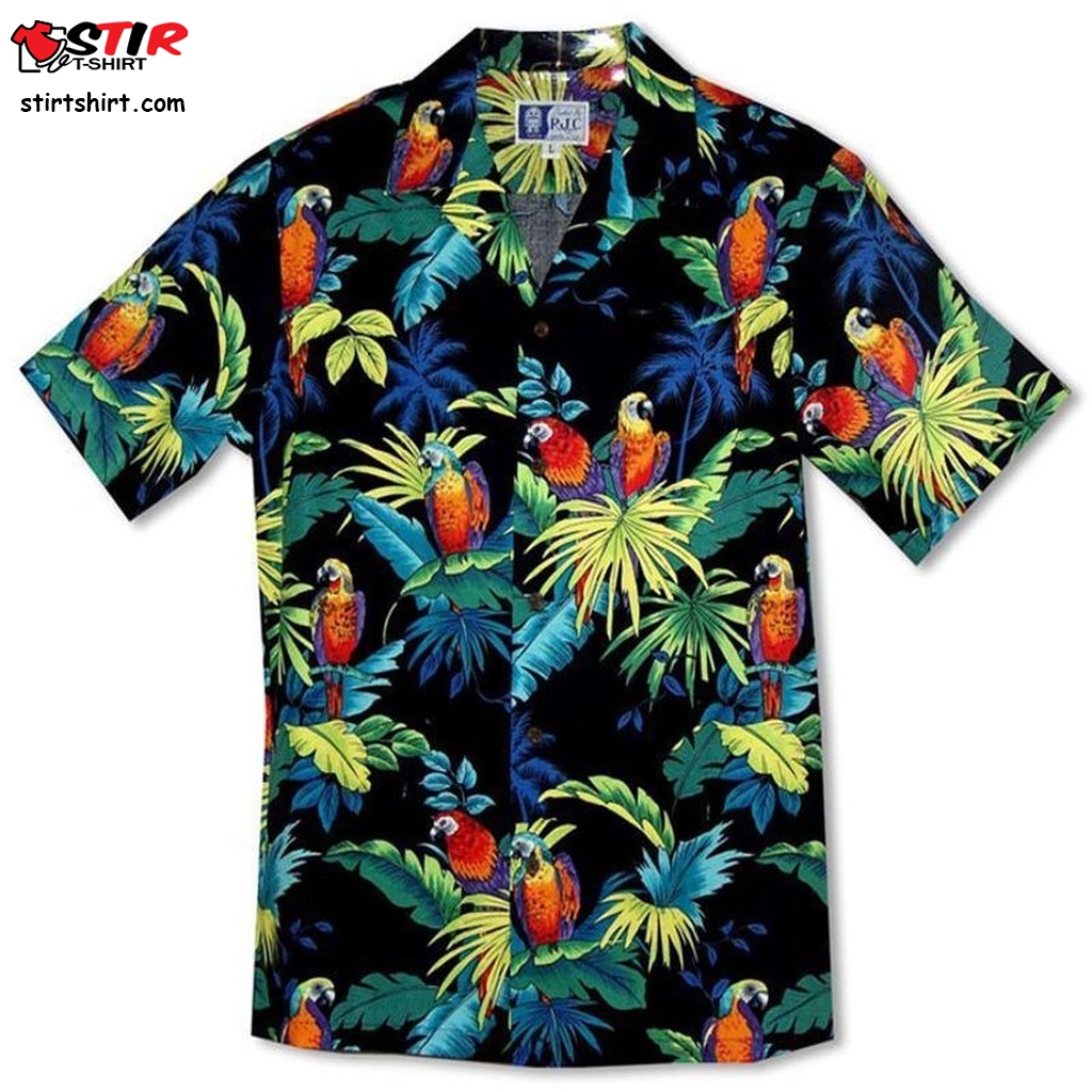 Jungle Parrot For Men And Women Graphic Print Short Sleeve Hawaiian Casual Shirt Y97  Costumes With A 