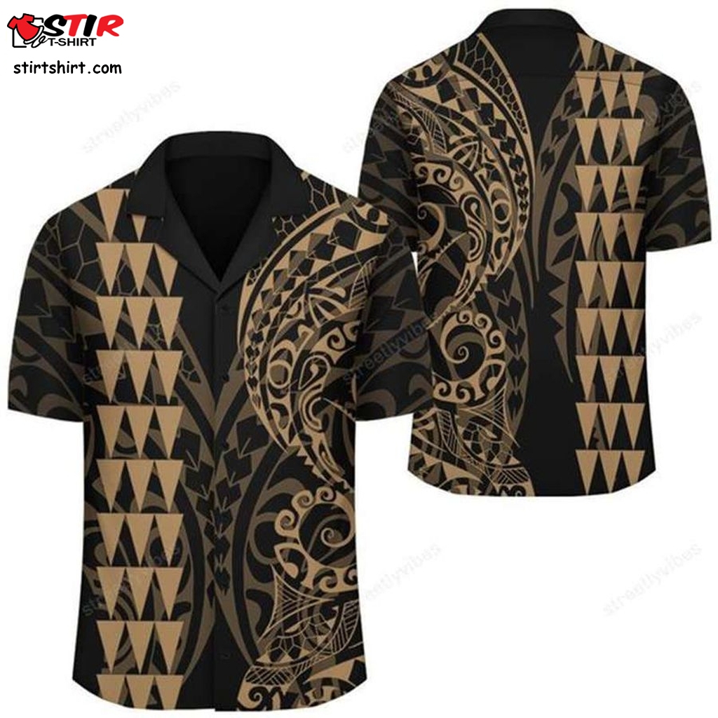 Kakau Polynesian Tribal Hawaiian Shirt  Costumes With A 