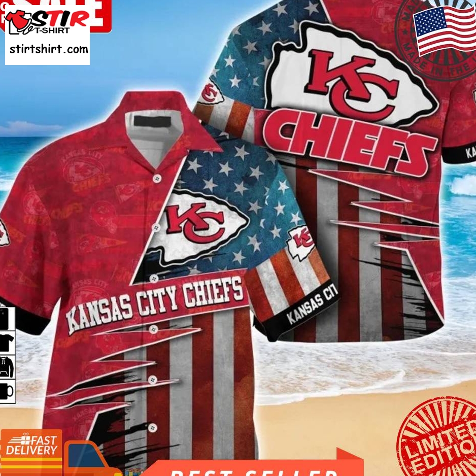 Kansas City Chiefs Nfl American Flag Hawaiian Shirt  Saleoff  Kansas City Chiefs 
