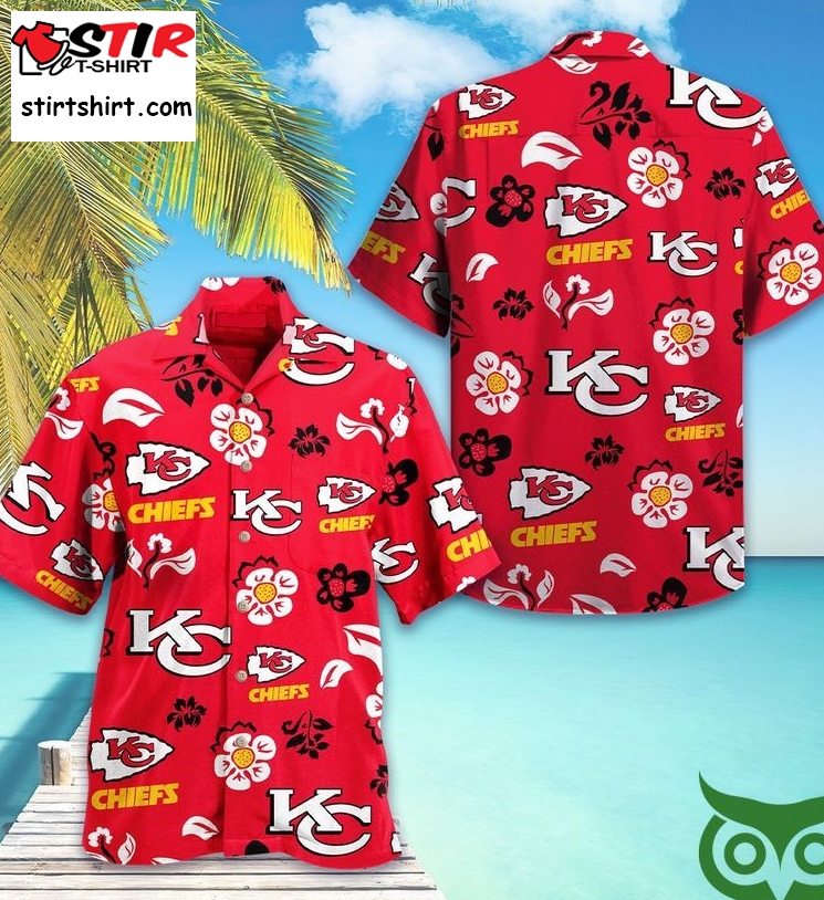 Kansas City Chiefs Red Logo Hawaiian Shirt  Kansas City Chiefs 