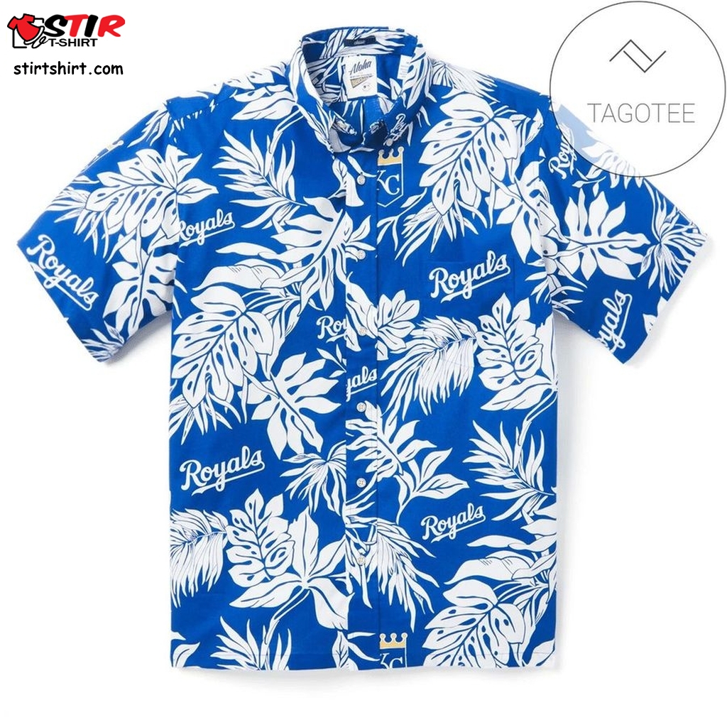 Kansas City Royals Logo Aloha Authentic Hawaiian Shirt 2023  Viscose 