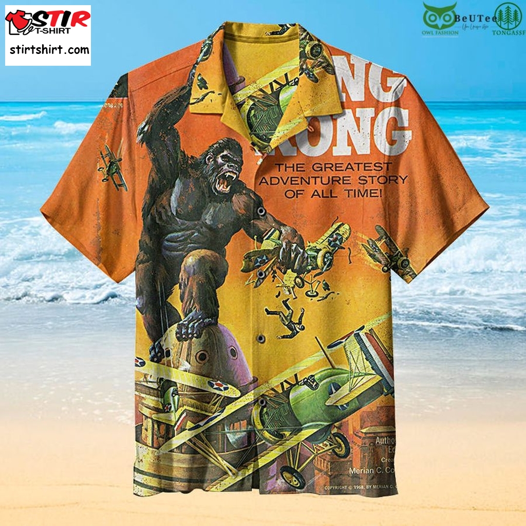 King Kong The Greatest Adventure Story Of All Time Hawaiian Shirt  Uga 