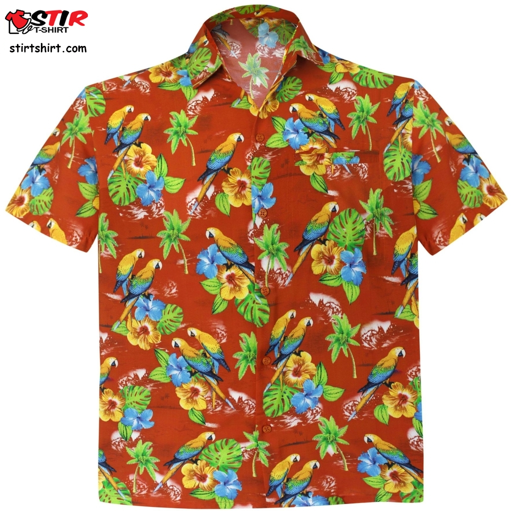 La Leela Men Aloha Hawaiian Shirt Short Sleeve Button Down Casual Beach Party Drt154  La Dodgers 