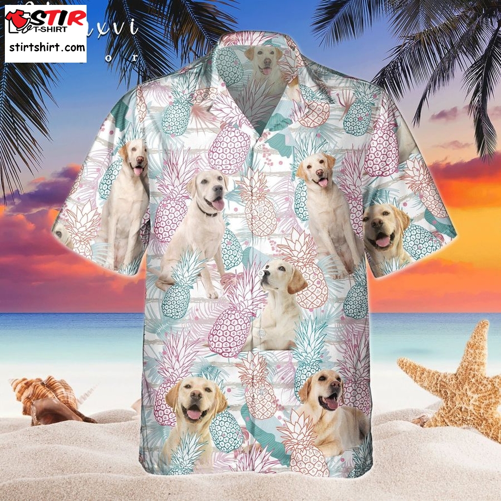 Labrador RetrieverDog Hawaiian Shirt, Beach Shirt With Pineapple Tropical For Pet Lovers, Summer Vacation Outfit, Dog Dad Mom   Outfit