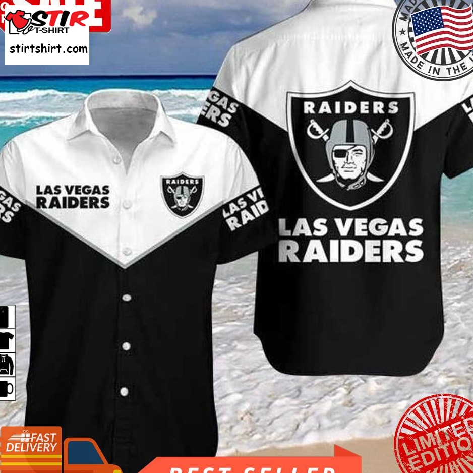 Las Vegas Raiders Nfl Afc Afl Football Sport Cool Hawaiian Graphic Print Short Sleeve Hawaiian Shirt Size S   5Xl  Las Vegas Raiders 