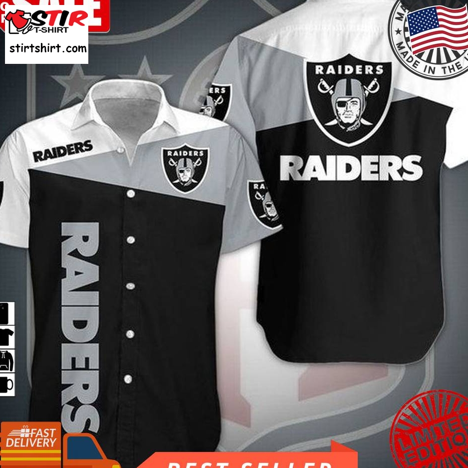 Las Vegas Raiders Nfl Gift For Fan Football Graphic Print Short Sleeve Hawaiian Shirt L98  Las Vegas Raiders 