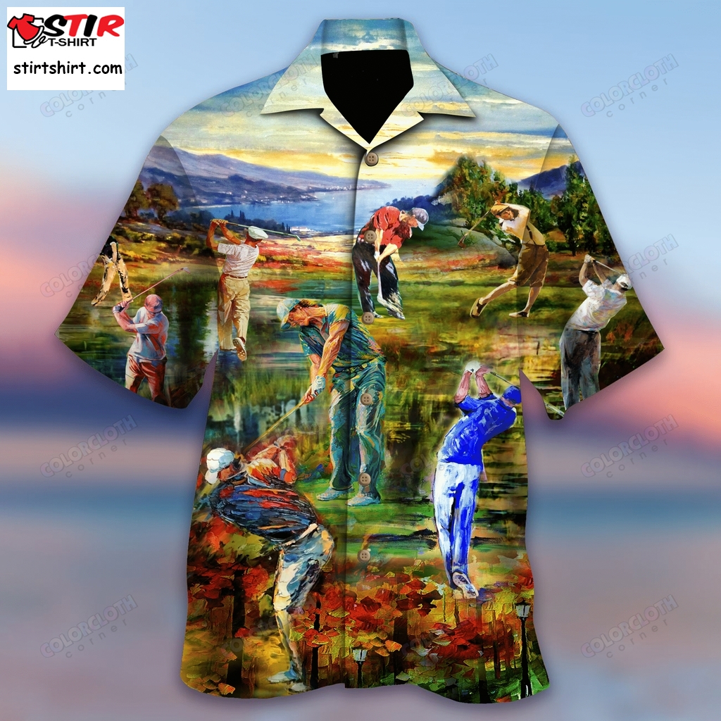 Life Is Short Swing Hard Golf Unisex Hawaiian Shirt Ty117175  Golf s