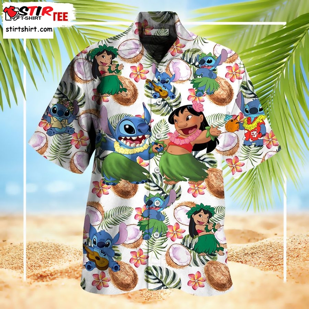 Lilo And Stitch Hawaiian Shirt Beach Hot Summer  Lilo And Stitch  Guy