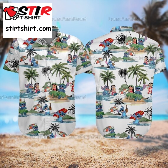 Lilo And Stitch Hawaiian Shirt Shorts Tropical Stitch Lilo  David Beckham 
