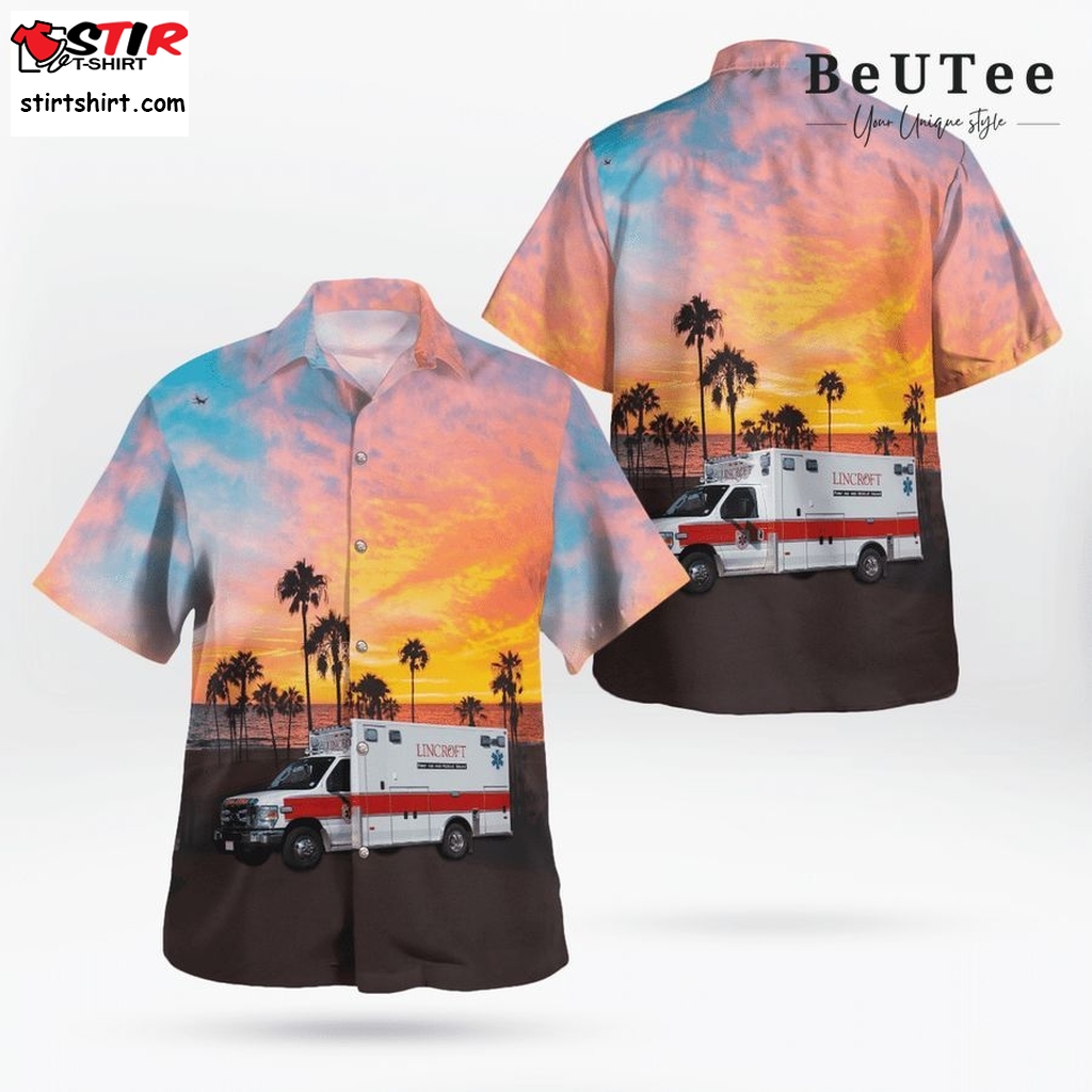 Lincroft First Aid And Rescue Squad Middletown Hawaiian Shirt  Busch 