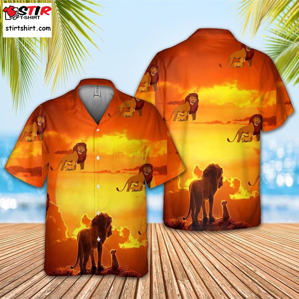 Lion King Lion King Summer Hawaii Shirt  Vintage 