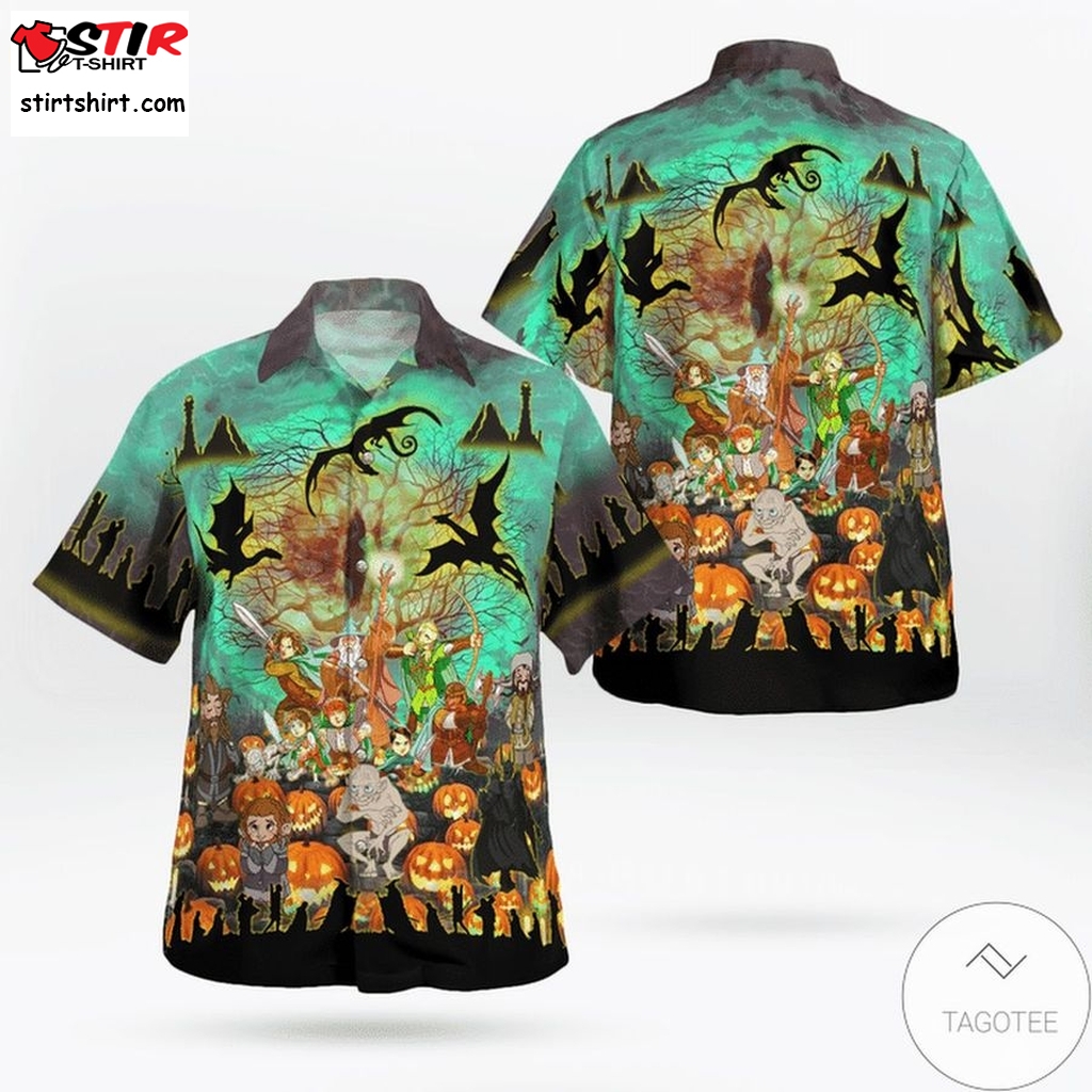 Lord Of The Rings In Halloween Hawaiian Shirt  Lord Of The Rings 