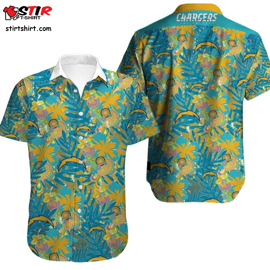 Los Angeles Chargers  Hawaiian Shirt N05  Puma Hawaiian Golf Shirt