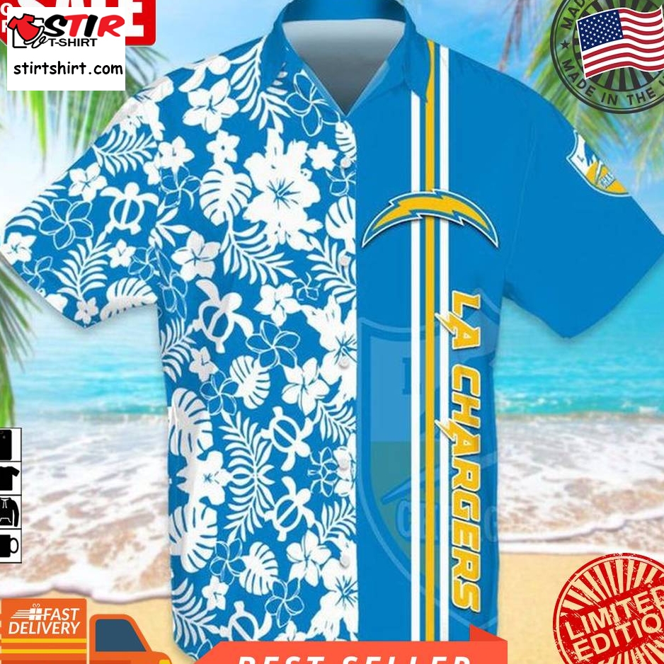 Personalized Los Angeles Chargers Louis Vuitton Pattern Hawaiian