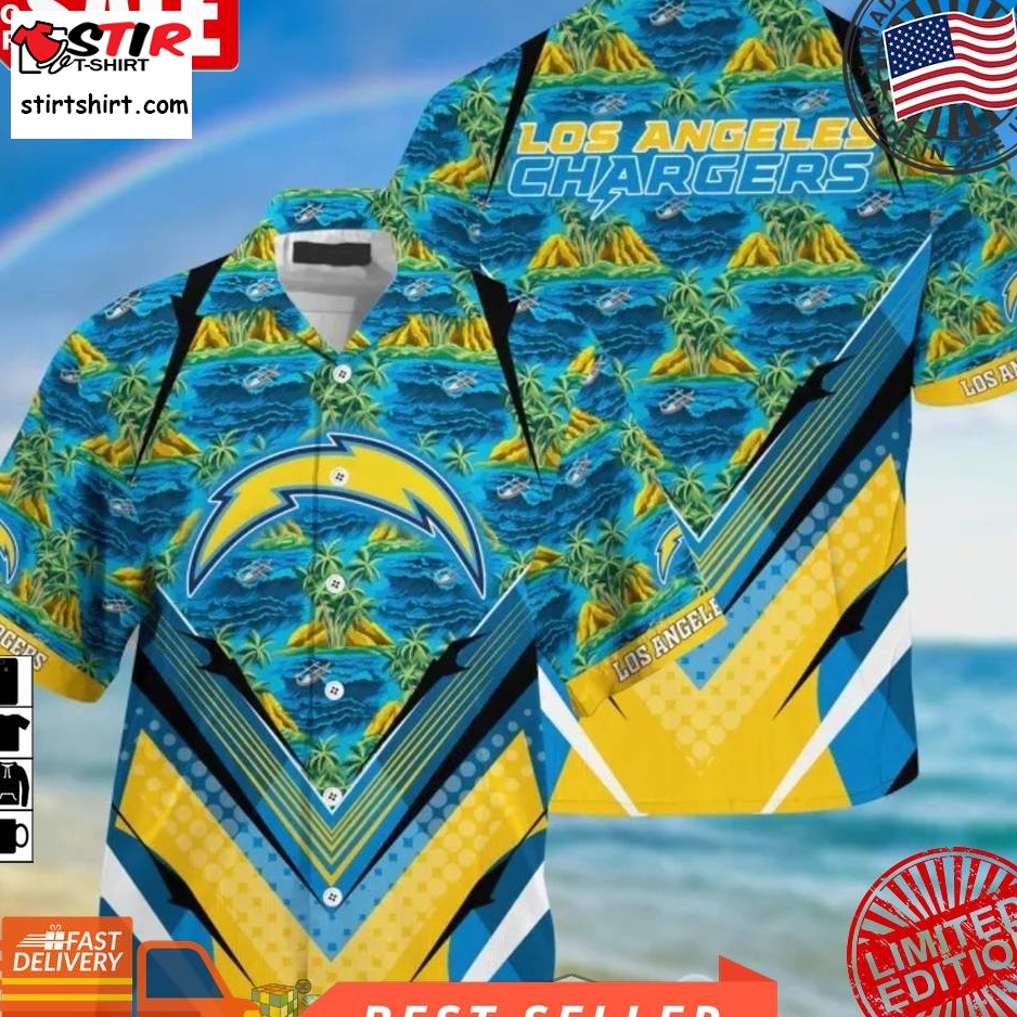 Los Angeles Chargers Nfl Island Palm Tree Hawaiian Shirt  Saleoff  Los Angeles Chargers 