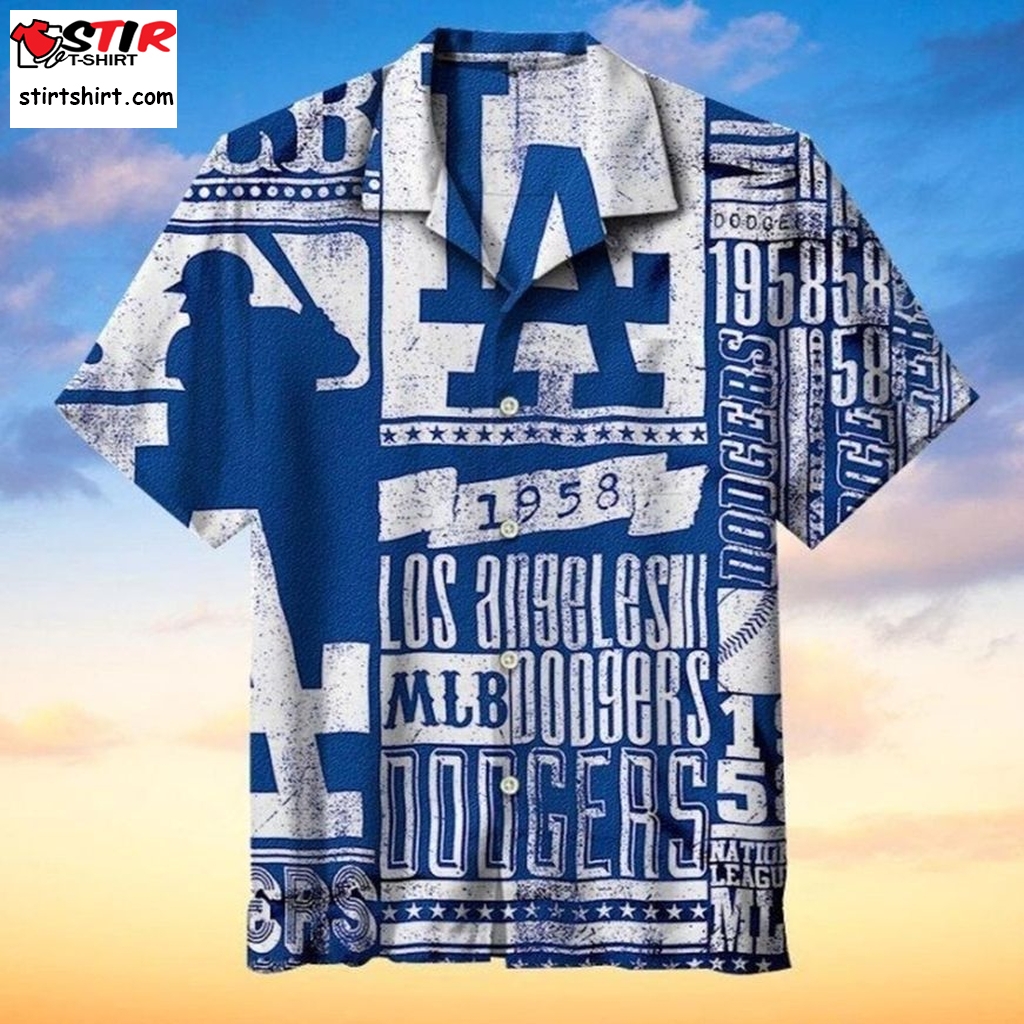 Los Angeles Dodgers Hawaii Hawaiian Shirt And Short Set - Freedomdesign