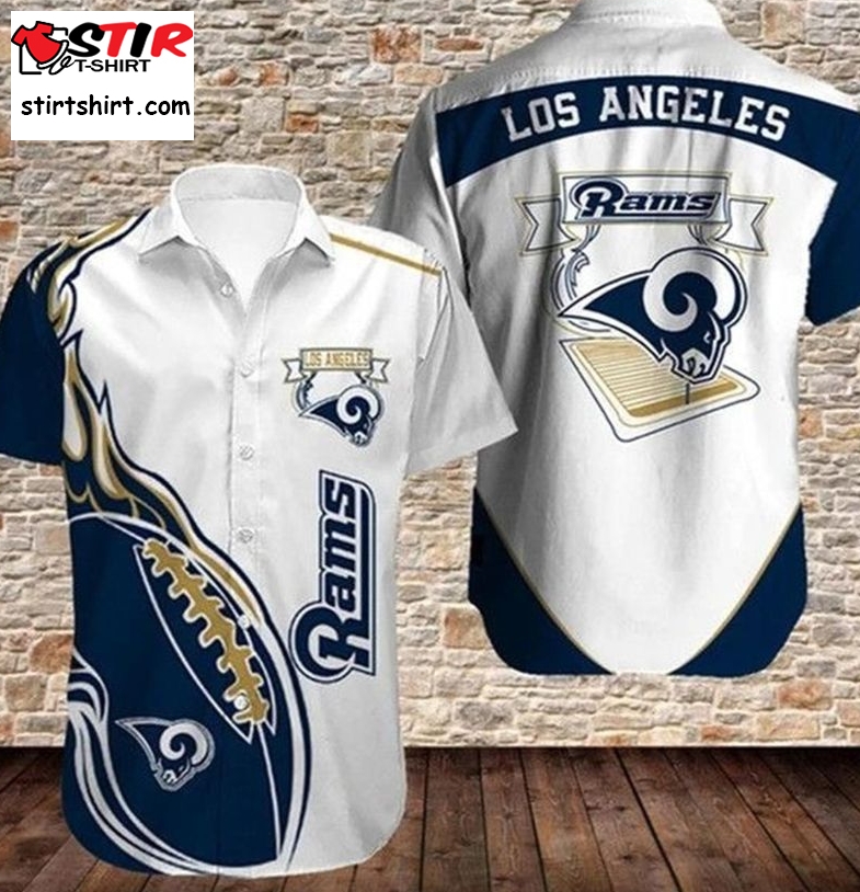 Los Angeles Rams 2 Gift For Fan Football Graphic Print Short Sleeve Hawaiian Shirt  Los Angeles Rams 