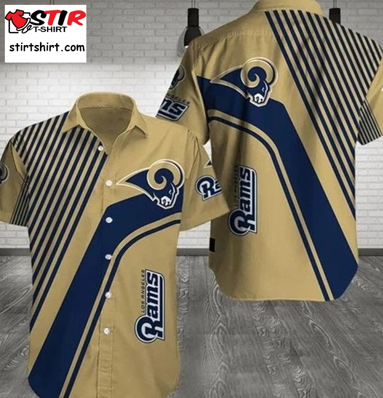 Los Angeles Rams 3 Gift For Fan Football Sleeve Hawaiian Shirt  Los Angeles Rams 
