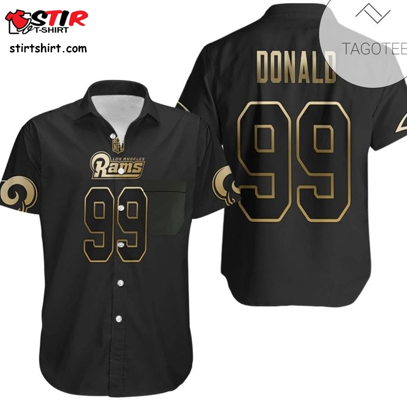 Los Angeles Rams Aaron Donald 99 Great Player Black Golden Edition Vapor Limited Jersey Style Gift For Rams Fans Authentic Hawaiian Shirt 2023  Los Angeles Rams 