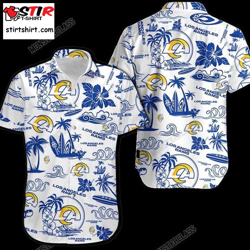 Los Angeles Rams Island Hawaiian Shirt Short  Los Angeles Rams 