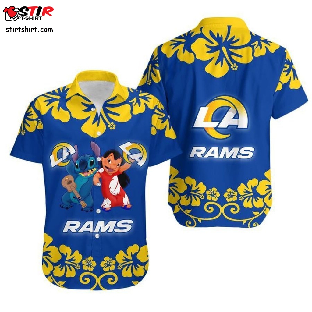 Los Angeles Rams Lilo And Stitch Hawaii Shirt And Shorts Summer Collection H97  Van Halen 