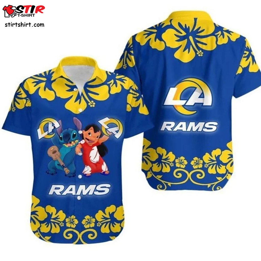 Los Angeles Rams Lilo  Stitch Hawaii Shirt  Disney Stitch 