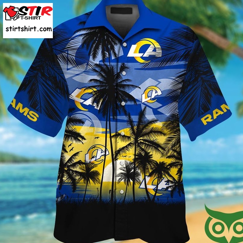 Los Angeles Rams Tropical Hawaiian Shirt  Los Angeles Rams 