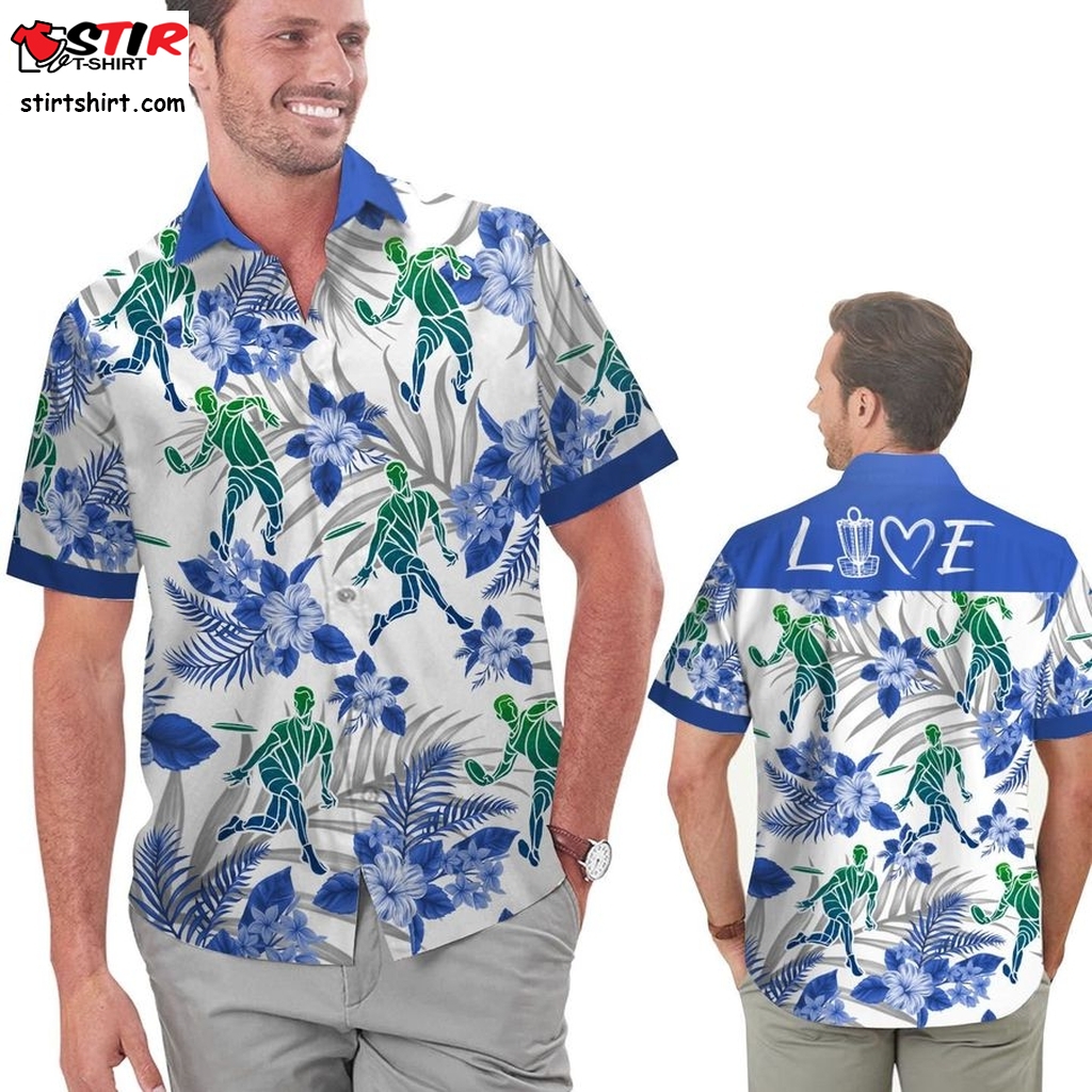 Love Disc Golf Players Tropical Hawaiian Shirt For Men For Disc Golf Lovers  Golf s