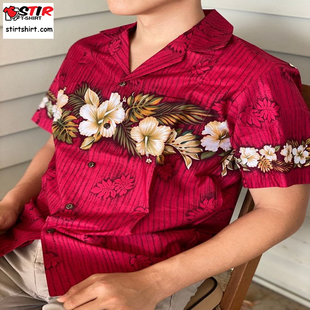 Made In Hawaii, Usa   New Hibiscus Hawaiian Aloha Shirt  Cotton   Big And Tall Available, Small   2Xl, 3Xl,4Xl,5Xl,6Xl,7Xl