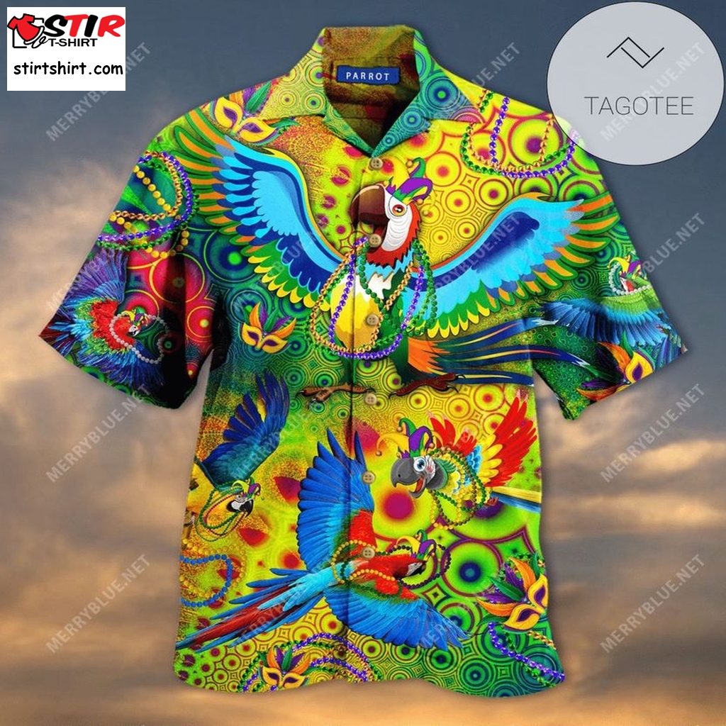Mardi Gras Parrot Authentic Hawaiian Shirt 2023  Mardi Gras 