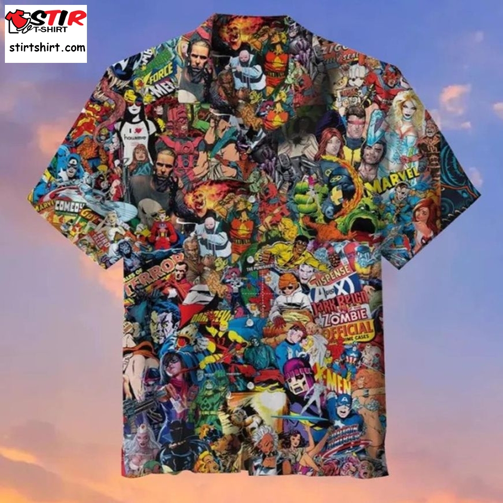 Marvel 1000 Heroes Hawaiian Shirt  Marvel Comics 