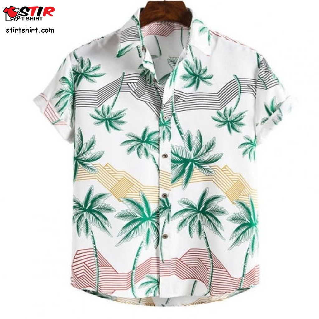 Men's Hawaiian Palm Beach Shirt   Mens