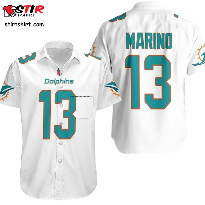 Miami Dolphins Dan Marino 13 Hawaiian Shirt Logo Teams  Miami Dolphins 