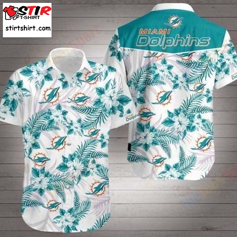 Miami Dolphins Hawaiian 3D Shirt  Miami Dolphins 