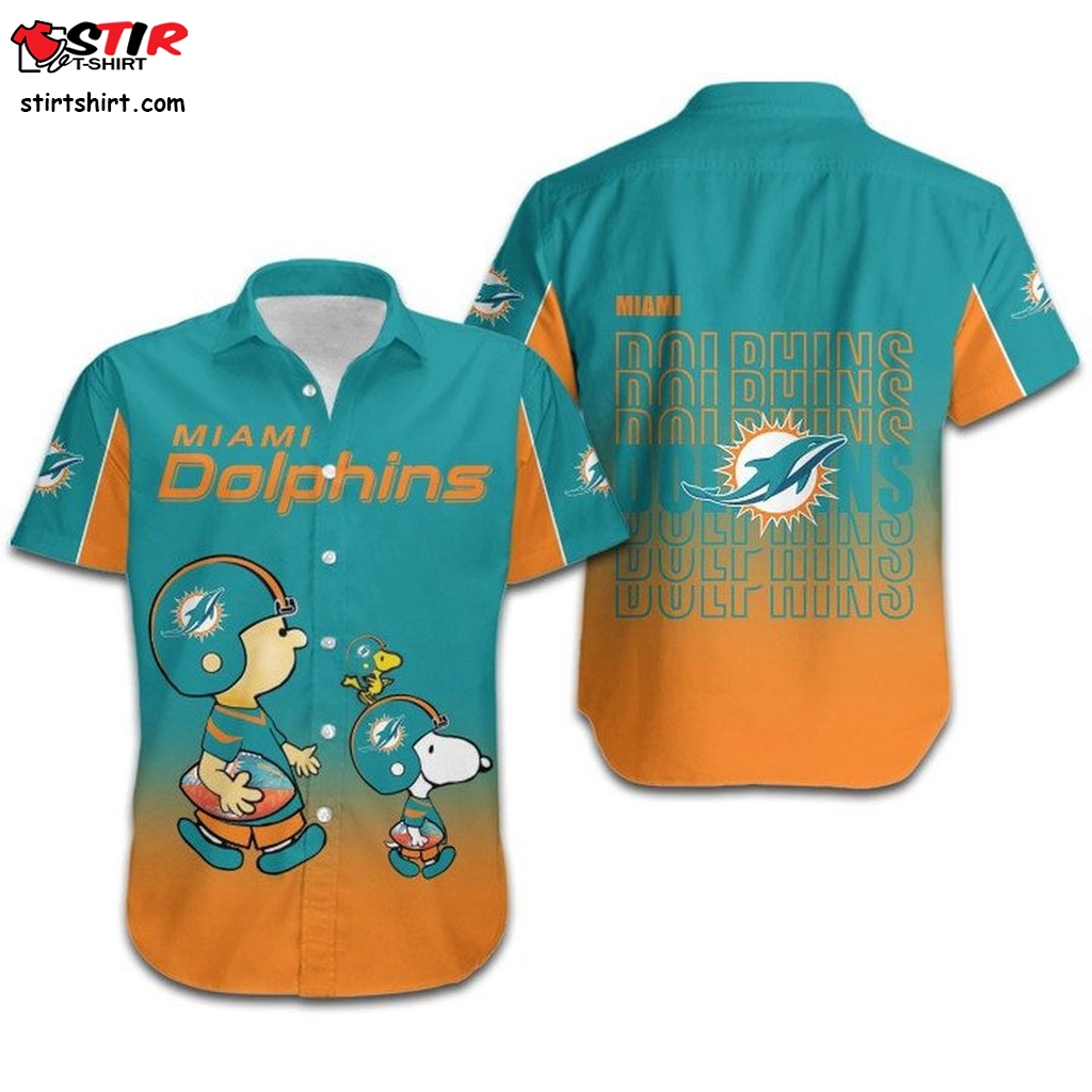 Miami Dolphins Hawaiian Shirt American Football Team The Snoopy Show 3D  Budweiser 