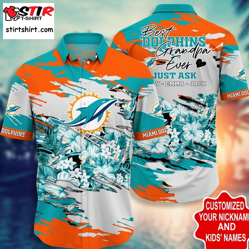Miami Dolphins Hawaiian Shirt Personalized  Miami Dolphins 