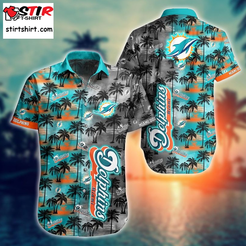 Miami Dolphins Hawaiian Shirt Style Short  Miami Dolphins 