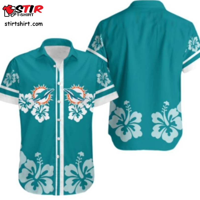 Miami Dolphins Hibiscus Flower Hawaii Shirt And Shorts Summer Collection 2 H97  Miami Dolphins 