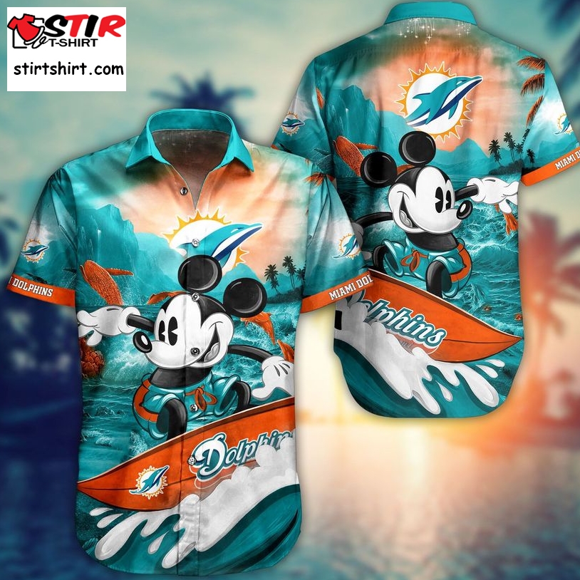 Miami Dolphins Mickey Hawaiian Shirt Short T Shirt Trending Summer  Miami Dolphins 